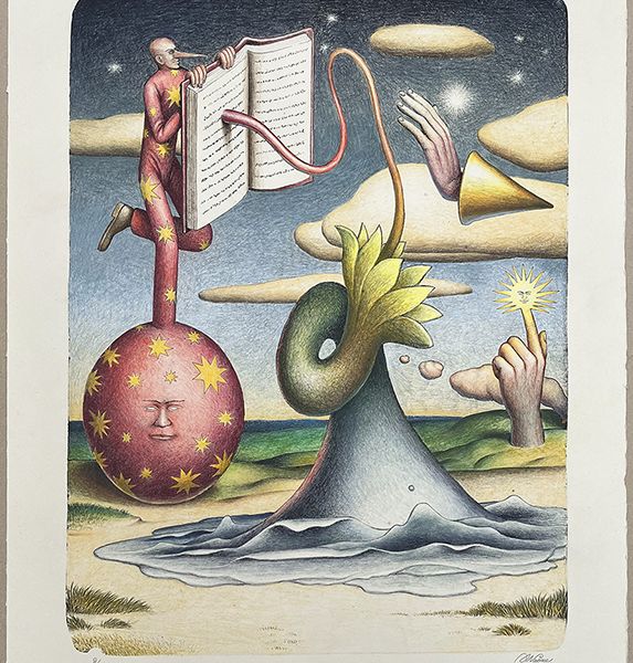 “Ethereal Adventures”, a lithograph by Waone