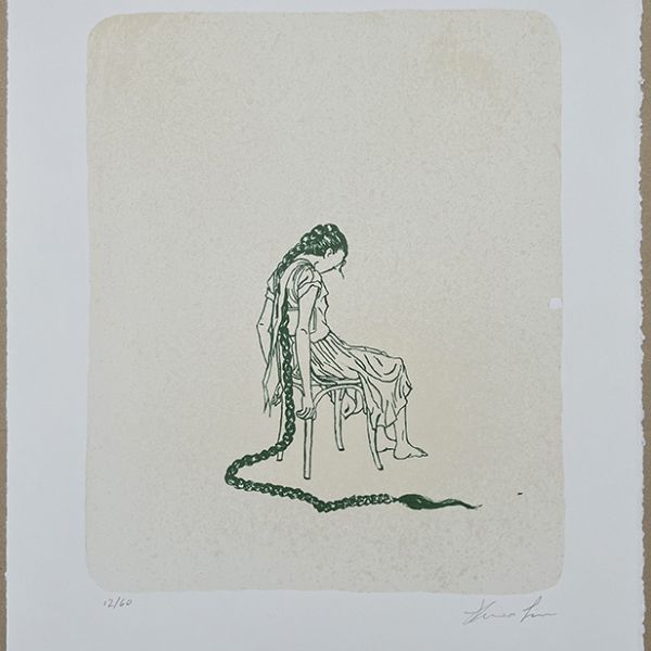 “Insomnia” the new lithograph on stone by Sheena Liam